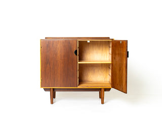 Finn Juhl Cabinet for Baker in Walnut & Maple Circa 1960s