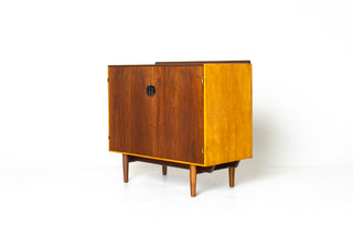Finn Juhl Cabinet for Baker in Walnut & Maple Circa 1960s