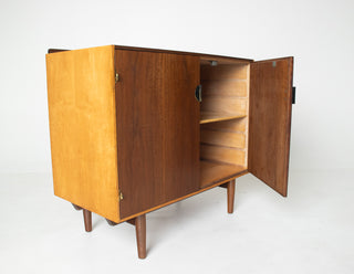 Finn Juhl Cabinet for Baker in Walnut & Maple Circa 1960s
