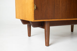 Finn Juhl Cabinet for Baker in Walnut & Maple Circa 1960s