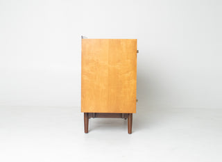 Finn Juhl Cabinet for Baker in Walnut & Maple Circa 1960s