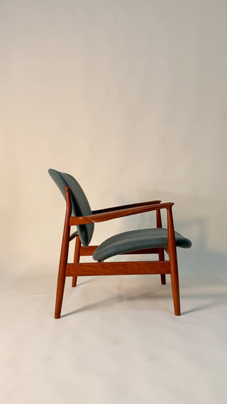 Finn Juhl Model 136 Lounge Chair for France & Son Circa 1950's