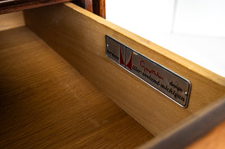George Nelson Thin Edge 10-Drawer Dresser in Walnut for Herman Miller, Circa 1950s