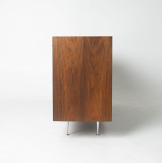 George Nelson Thin Edge 10-Drawer Dresser in Walnut for Herman Miller, Circa 1950s