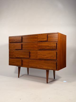 Gio Ponti Walnut Dresser by Singer & Sons c. 1950