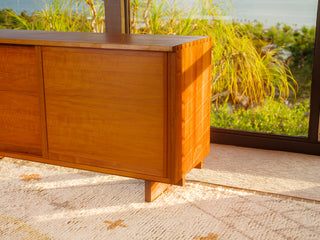 George Nakashima Studio Craft Credenza — Solid American Walnut, Live-Edge Top