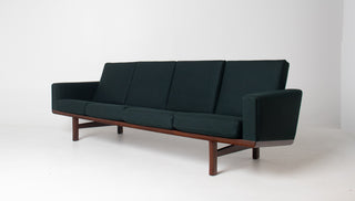 Hans Wegner Four Seater Sofa in Teak For Getama, Model GE-236