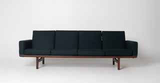 Hans Wegner Four Seater Sofa in Teak For Getama, Model GE-236
