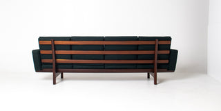 Hans Wegner Four Seater Sofa in Teak For Getama, Model GE-236