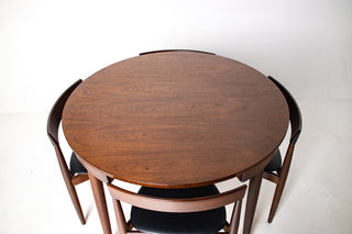 Hans Olsen Roundette Table & Four Chairs for Frem Rojle