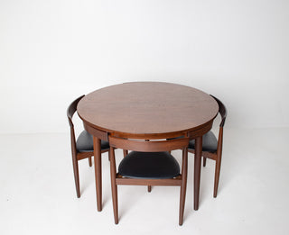 Hans Olsen Roundette Table & Four Chairs for Frem Rojle
