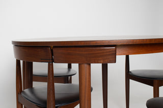 Hans Olsen Roundette Table & Four Chairs for Frem Rojle
