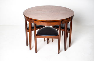 Hans Olsen Roundette Table & Four Chairs for Frem Rojle
