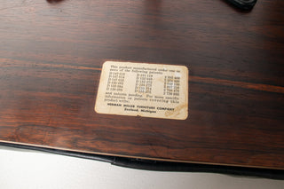 Early 1st Generation Eames Lounge Chair and Ottoman in Rosewood and Black Leather by Herman Miller