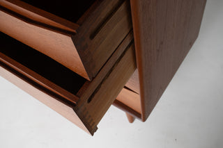 Rare Johannes Aasbjerg Teak Dresser Circa 1960's Denmark (Pair Available)