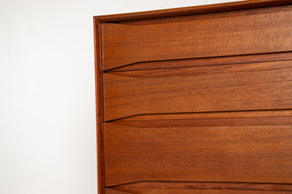Rare Johannes Aasbjerg Teak Dresser Circa 1960's Denmark (Pair Available)