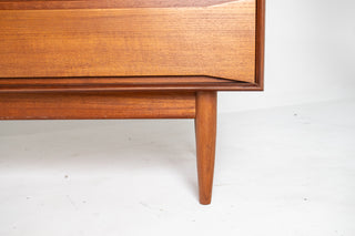 Rare Johannes Aasbjerg Teak Dresser Circa 1960's Denmark (Pair Available)