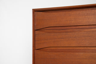 Rare Johannes Aasbjerg Teak Dresser Circa 1960's Denmark (Pair Available)