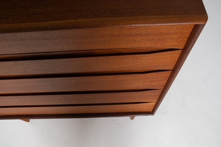 Rare Johannes Aasbjerg Teak Dresser Circa 1960's Denmark (Pair Available)