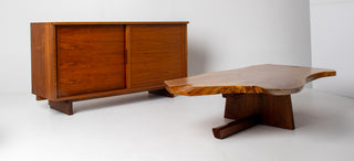Nakashima Studio Craft  Minguren I Coffee Table in English Walnut & Black Walnut
