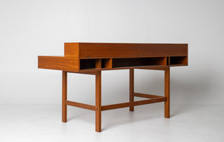 Peter Lovig Mid Century Danish Teak Flip Top Desk