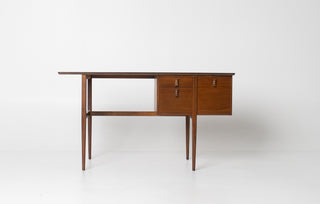 Stanley Young walnut desk for Glenn of California in restored condition