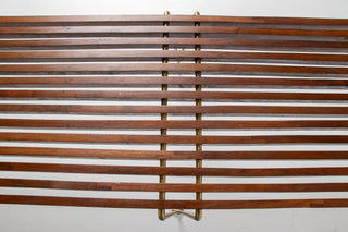 Rare Extra Long Hugh Acton Bench in Walnut