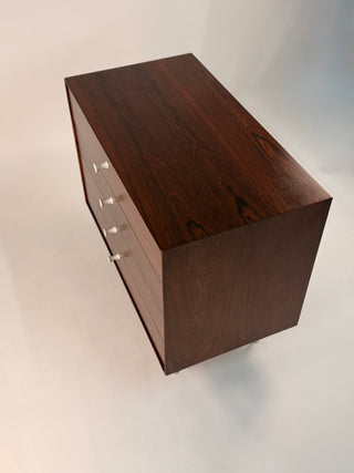 George Nelson Rosewood Thin Edge 4 drawer Dresser for Herman Miller