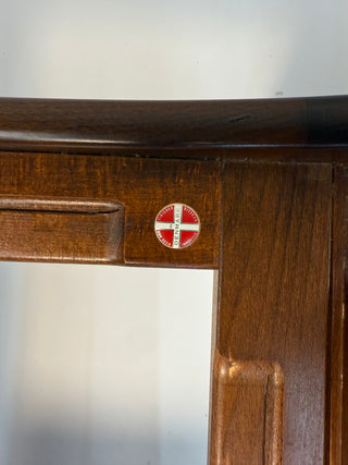 Ib Kofod-Larsen Recliner and Ottoman for Selig in Black Italian Leather