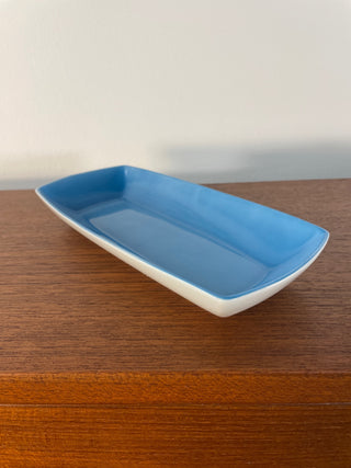 Set of Three Lagardo Tackett Blue Porcelain Trays for Schmid