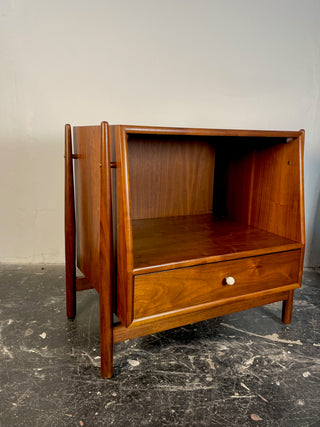 Pair of Walnut Floating Nightstands by Kipp Stewart for Drexel Declaration