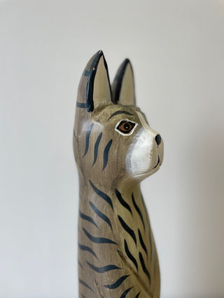 Large Folk Art Cat
