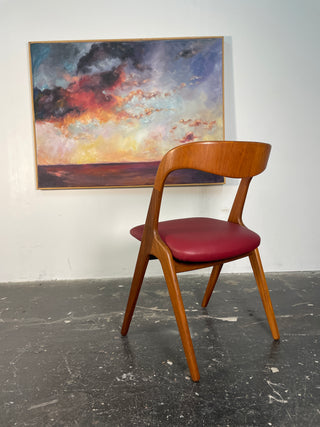 Set of Six Johannes Andersen Dining Chairs for Vamo Sonde, Denmark