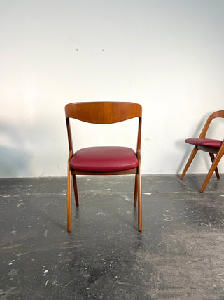 Set of Six Johannes Andersen Dining Chairs for Vamo Sonde, Denmark
