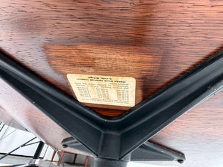 1st Generation Eames Lounge Chair in Rosewood with New Black Leather