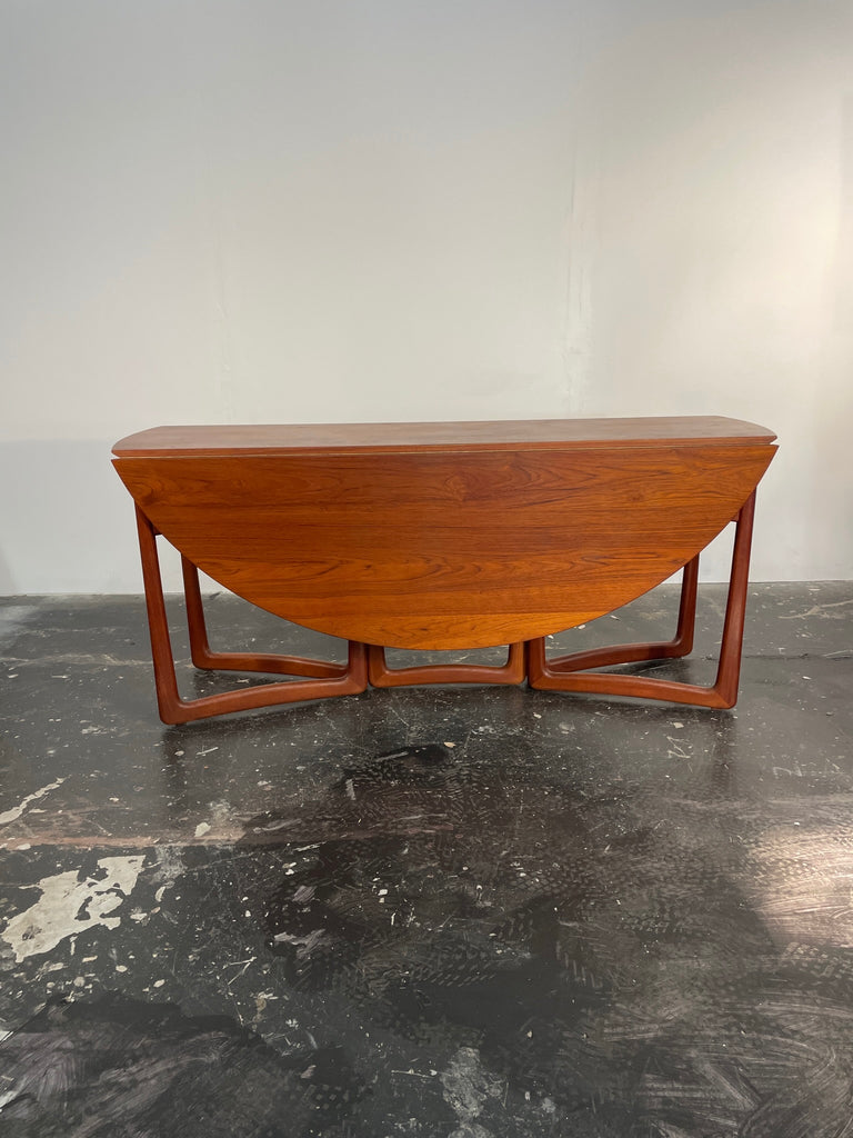 Mid Century Drop Leaf Dining Set Vintage Teak Drop Leaf Dining