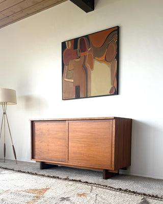 George Nakashima Studio Craft Credenza — Solid American Walnut, Live-Edge Top