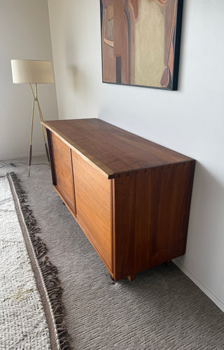 George Nakashima Studio Craft Credenza — Solid American Walnut, Live-Edge Top