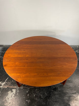 Peter Hvidt & Orla Molgaard-Nielsen Drop Leaf Dining Table in Solid Teak