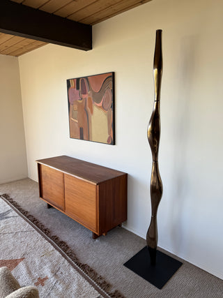 George Nakashima Studio Craft Credenza — Solid American Walnut, Live-Edge Top