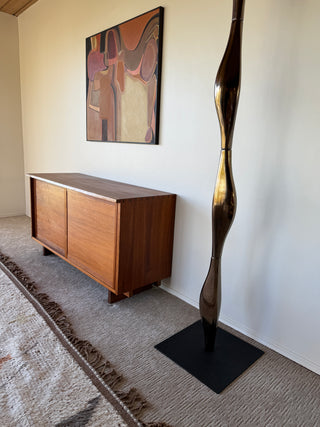 George Nakashima Studio Craft Credenza — Solid American Walnut, Live-Edge Top