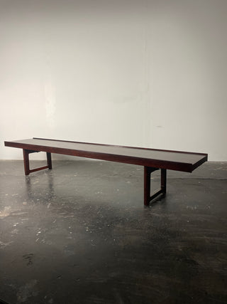 Torbjørn Afdal Extra Long Rosewood Krobo Bench – Iconic Mid-Century Modern Design from Norway, 1960s