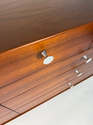 George Nelson Thin Edge 10-Drawer Dresser in Walnut for Herman Miller, Circa. 1950s