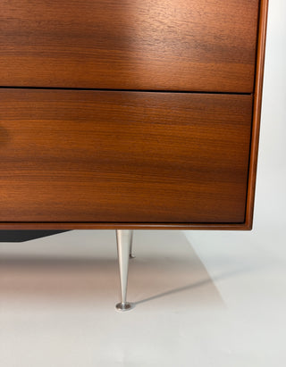 George Nelson Thin Edge 10-Drawer Dresser in Walnut for Herman Miller, Circa. 1950s