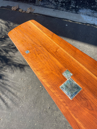 Edward Wormley Janas Coffee Table with Tiffany Glass Tiles for Dunbar