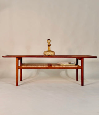 Hans J. Wegner Solid Teak Coffee Table Model AT-10 For Andreas Tuck