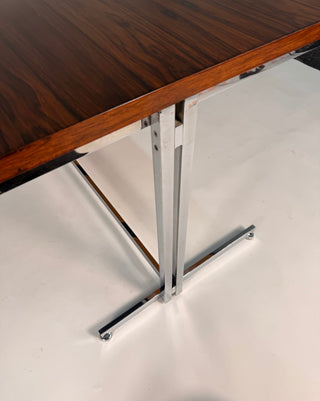 Rare Hugh Acton Rosewood & Chrome Executive Desk