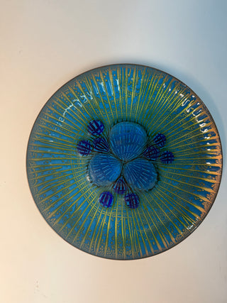 Annemarie Davidson “Ghostline” Enamel Plate, California, 1960s