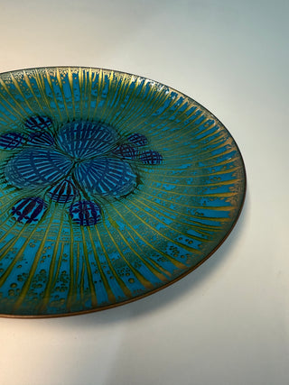Annemarie Davidson “Ghostline” Enamel Plate, California, 1960s
