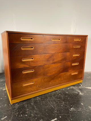 Edward Wormley Dresser in Mahogany and Leather for Dunbar